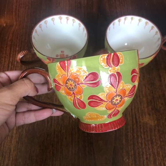 Set of 4 handpainted mugs - Picture 5 of 5